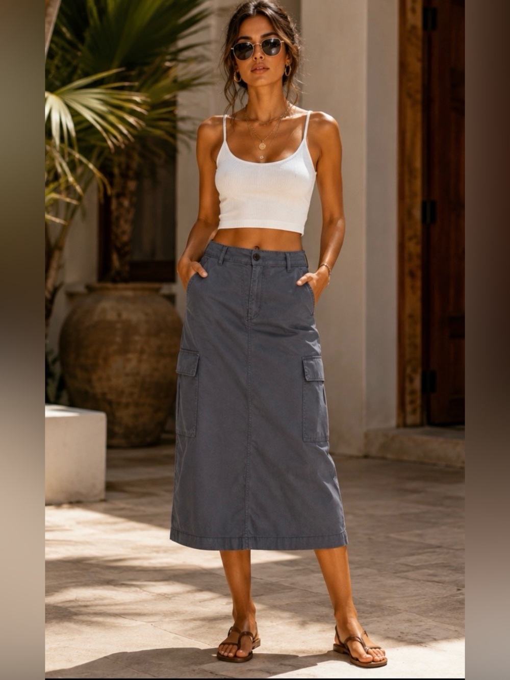 Nicole Miller Cargo  Skirt Size 5